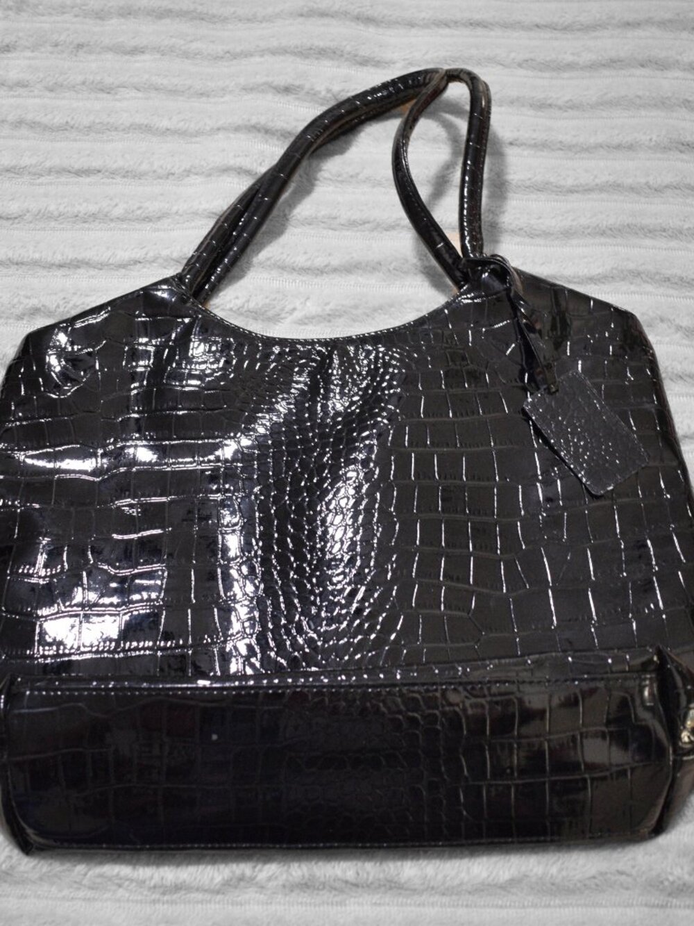 Neiman Marcus Black Leather Bag